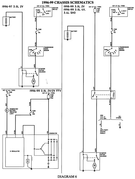 97 Ford Taurus Alternator Wiring Diagram